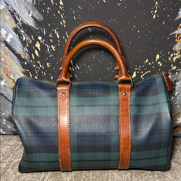 Polo by Ralph Lauren Tartan Blackwatch Boston with Leather Trim - Picture 4 of 13